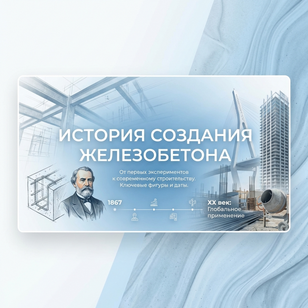 История создания железобетона